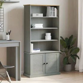 Massives Kiefernholzregal VIGO in Grau 85x35x170 cm von , Bücherregale und Regale - Ref: Foro24-353198, Preis: 230,08 €, Raba...
