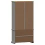 VIGO solid pine wood bookcase in gray, 85x35x170 cm by , Bookcases and shelves - Ref: Foro24-353198, Price: 230,08 €, Discoun...