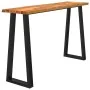 Massivholz-Konsolentisch mit lebendiger Akazienholzkante, 140x40x80 cm. von , Seitentische - Ref: Foro24-353297, Preis: 167,8...