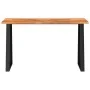 Solid acacia wood live edge console table 140x40x80 cm by , Side tables - Ref: Foro24-353297, Price: 167,85 €, Discount: %