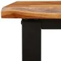 Massivholz-Konsolentisch mit lebendiger Akazienholzkante, 140x40x80 cm. von , Seitentische - Ref: Foro24-353297, Preis: 167,8...