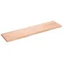 Estante pared madera roble tratada marrón claro 160x40x(2-4) cm de , Estantes y estanterías - Ref: Foro24-363710, Precio: 64,...