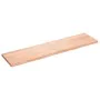 Wall shelf made of light brown treated oak wood 160x40x(2-4) cm by , Shelves and shelves - Ref: Foro24-363710, Price: 64,25 €...