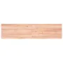 Wall shelf made of light brown treated oak wood 160x40x(2-4) cm by , Shelves and shelves - Ref: Foro24-363710, Price: 64,25 €...
