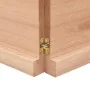Wall shelf made of light brown treated oak wood 160x40x(2-4) cm by , Shelves and shelves - Ref: Foro24-363710, Price: 64,25 €...