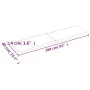 Wall shelf made of light brown treated oak wood 160x40x(2-4) cm by , Shelves and shelves - Ref: Foro24-363710, Price: 64,25 €...