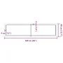 Estante pared madera roble tratada marrón claro 160x40x(2-4) cm de , Estantes y estanterías - Ref: Foro24-363710, Precio: 64,...