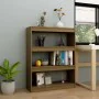 Space divider shelf in honey brown pine 100x30x103 cm by , Bookcases and shelves - Ref: Foro24-808216, Price: 61,52 €, Discou...
