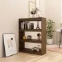 Raumteiler-Regal aus Pinienholz in Honigbraun 100x30x103 cm von , Bücherregale und Regale - Ref: Foro24-808216, Preis: 61,52 ...