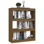 Space divider shelf in honey brown pine 100x30x103 cm by , Bookcases and shelves - Ref: Foro24-808216, Price: 61,52 €, Discou...
