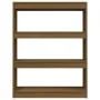 Estantería divisor de espacios pino marrón miel 100x30x103 cm de , Librerías y estanterías - Ref: Foro24-808216, Precio: 61,5...