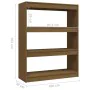 Space divider shelf in honey brown pine 100x30x103 cm by , Bookcases and shelves - Ref: Foro24-808216, Price: 61,52 €, Discou...