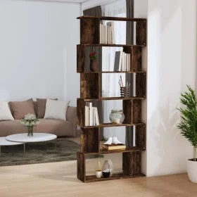 Estantería/Biombo madera aglomerada roble ahumado 80x24x192 cm de , Librerías y estanterías - Ref: Foro24-816059, Precio: 83,...