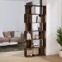 Shelving/Room divider made of smoked oak veneer particleboard, 80x24x192 cm by , Bookcases and shelves - Ref: Foro24-816059, ...