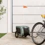 Fahrradanhänger für Haustiere aus Eisen und grauem schwarzen Oxford-Stoff. von , Kinderwagen für Haustiere - Ref: Foro24-9399...