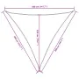Triangular blue Oxford fabric sail shade 3.6x3.6x3.6 m by , Umbrellas - Ref: Foro24-135556, Price: 28,27 €, Discount: %