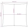 Square yellow Oxford fabric shade sail 2x2 m by , Umbrellas - Ref: Foro24-135575, Price: 22,31 €, Discount: %