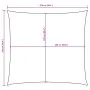Square red Oxford fabric sail awning 2.5x2.5 m by , Umbrellas - Ref: Foro24-135631, Price: 27,84 €, Discount: %