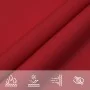 Triangular red Oxford fabric sun shade sail 4x4x4 m by , Umbrellas - Ref: Foro24-135671, Price: 32,68 €, Discount: %