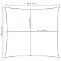 Quadratisches Sonnensegel aus orangefarbenem Oxford-Gewebe, 4,5x4,5 m. von , Sonnenschirme - Ref: Foro24-135690, Preis: 67,94...