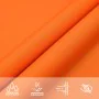 Triangular orange Oxford fabric sail awning 3x3x4.24 m by , Umbrellas - Ref: Foro24-135722, Price: 26,20 €, Discount: %