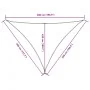 Triangular orange Oxford fabric sail shade 4x5x5 m by , Umbrellas - Ref: Foro24-135729, Price: 38,43 €, Discount: %