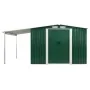 Cobertizo jardín puertas correderas acero verde 386x205x178 cm de , Cobertizos - Ref: Foro24-144029, Precio: 772,80 €, Descue...