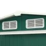 Garden shed with sliding steel doors in green, 386x205x178 cm. by , Sheds - Ref: Foro24-144029, Price: 772,80 €, Discount: %