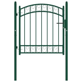 Gartentor mit grünem Stahlbogen oben 100x100 cm. von , Gartentore - Ref: Foro24-146363, Preis: 151,52 €, Rabatt: %