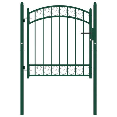 Gartentor mit grünem Stahlbogen oben 100x100 cm. von , Gartentore - Ref: Foro24-146363, Preis: 151,52 €, Rabatt: %