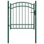 Gartentor mit grünem Stahlbogen oben 100x100 cm. von , Gartentore - Ref: Foro24-146363, Preis: 151,52 €, Rabatt: %