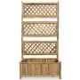 Garden planter with bamboo trellis 70 cm by vidaXL, Pots and planters - Ref: Foro24-43714, Price: 79,58 €, Discount: %