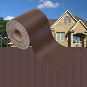 Brown PVC fence panel 35x0.19 m by , fence panels - Ref: Foro24-147861, Price: 34,15 €, Discount: %