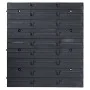 Kit de cajas de almacenaje 80 pzas paneles de pared rojo negro de , Armarios para herramientas - Ref: Foro24-150812, Precio: ...