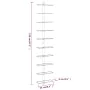 Wall-mounted wine rack for 10 bottles, 2 units, white metal. by , Wine racks - Ref: Foro24-340906, Price: 79,84 €, Discount: %