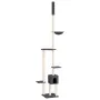 Floor-to-ceiling dark gray cat scratching tree 258.5-284.5 cm by , Cat furniture - Ref: Foro24-171719, Price: 60,08 €, Discou...