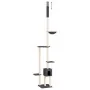 Árbol rascador gatos suelo a techo gris oscuro 258,5-284,5 cm de , Mobiliario para gatos - Ref: Foro24-171719, Precio: 62,51 ...