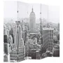 Folding room divider screen 200x170 cm New York in black and white by , Room dividers - Ref: Foro24-245859, Price: 125,27 €, ...