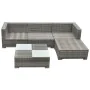 5-piece garden sofa set with gray synthetic rattan cushions by , Garden sets - Ref: Foro24-42835, Price: 414,21 €, Discount: %