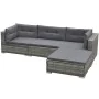 5-piece garden sofa set with gray synthetic rattan cushions by , Garden sets - Ref: Foro24-42835, Price: 414,21 €, Discount: %