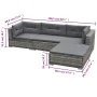 5-piece garden sofa set with gray synthetic rattan cushions by , Garden sets - Ref: Foro24-42835, Price: 414,21 €, Discount: %