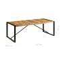 Solid mango wood dining table 220x100x75 cm by , Kitchen and dining tables - Ref: Foro24-247408, Price: 357,03 €, Discount: %
