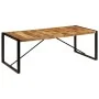 Solid mango wood dining table 220x100x75 cm by , Kitchen and dining tables - Ref: Foro24-247408, Price: 357,03 €, Discount: %