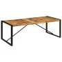 Massiver Esstisch aus Mangoholz 220x100x75 cm von , Küchen- und Esstische - Ref: Foro24-247408, Preis: 357,01 €, Rabatt: %