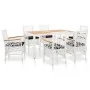 Gartenmöbel-Set, 7-teilig, aus weißem Kunst-Rattan. von , Gartensets - Ref: Foro24-45997, Preis: 824,92 €, Rabatt: %