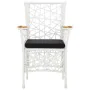 7-piece white synthetic rattan garden dining set by , Garden sets - Ref: Foro24-45997, Price: 824,92 €, Discount: %
