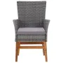 7-piece garden dining set made of synthetic rattan and gray acacia wood by , Garden sets - Ref: Foro24-46007, Price: 527,15 €...