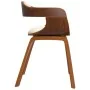 Dining chairs 2 units, curved wood and cream synthetic leather by , dining chairs - Ref: Foro24-3092378, Price: 330,78 €, Dis...