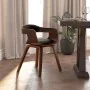Esszimmerstuhl aus Kunstleder und gebogener schwarzer Holzstruktur von , Essstühle - Ref: Foro24-3092371, Preis: 174,89 €, Ra...