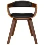 Synthetic leather and black curved wood dining chair by , dining chairs - Ref: Foro24-3092371, Price: 174,89 €, Discount: %